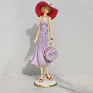 2/$50 Hamilton Collection Fridays Hat is Lovely and Bright Figurine 2739A